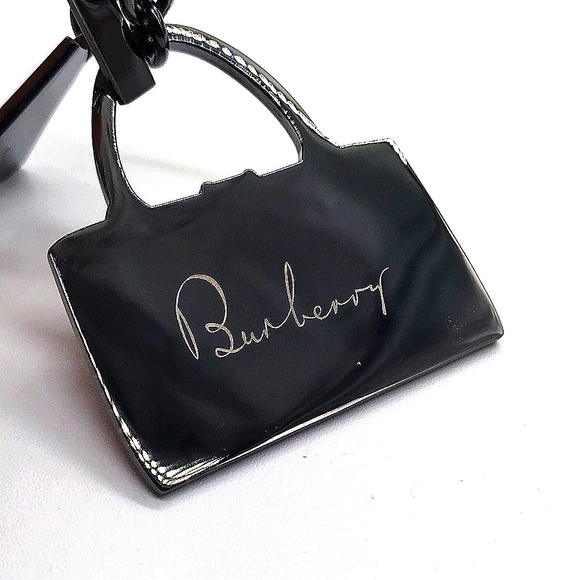 Vintage Burberry Plaid Purse and Heel Keychain FOB Tigger Snap Purse Charm - Picture 6 of 8